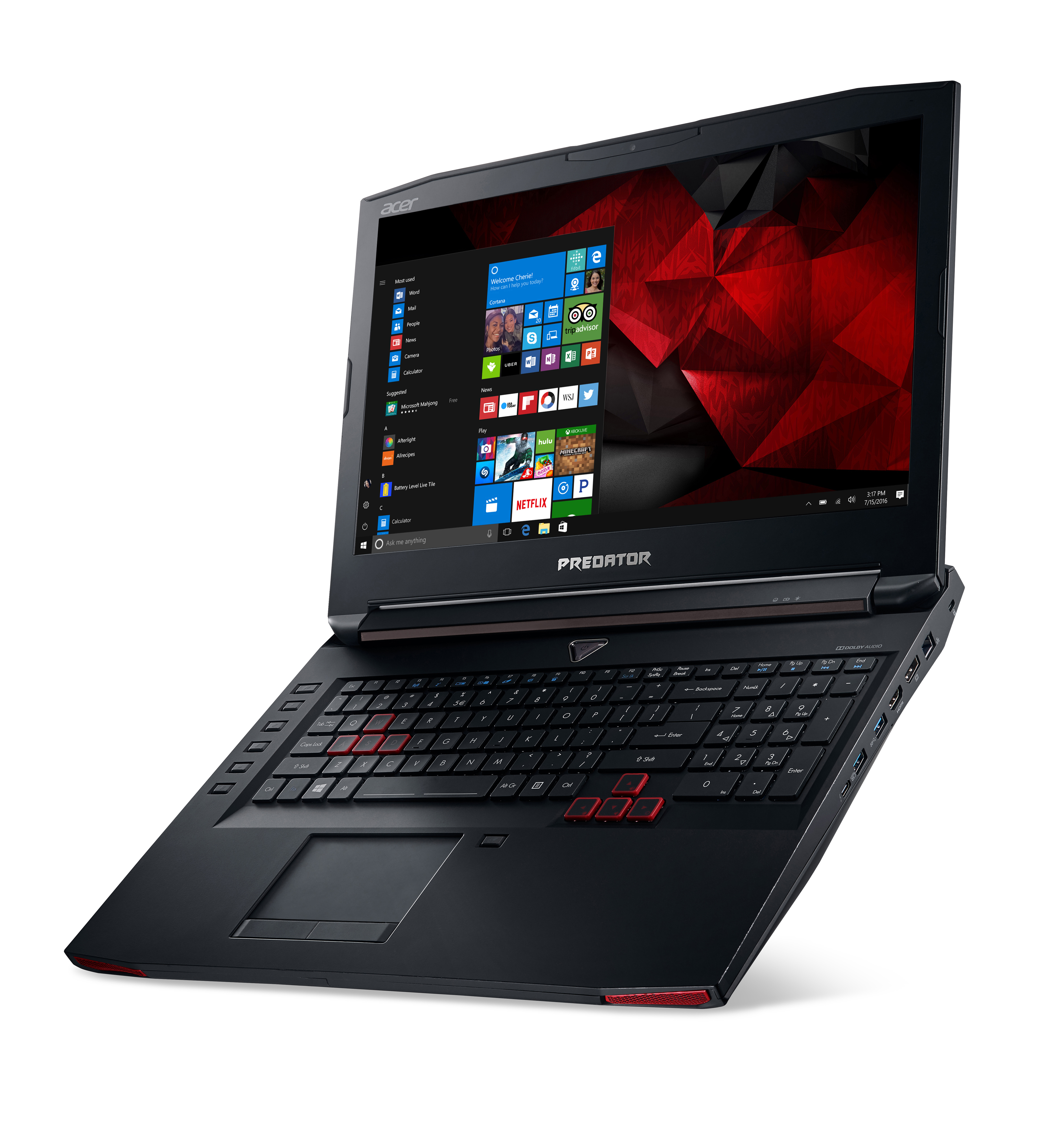 ACER Predator 17 (G5-793-53M9) - 17,3 Zoll - Intel® Core™ i5 i5-7300HQ - 16 GB - 256 GB - NVIDIA GeForce® GTX 1060 - Windows 10 Home (64 Bit)