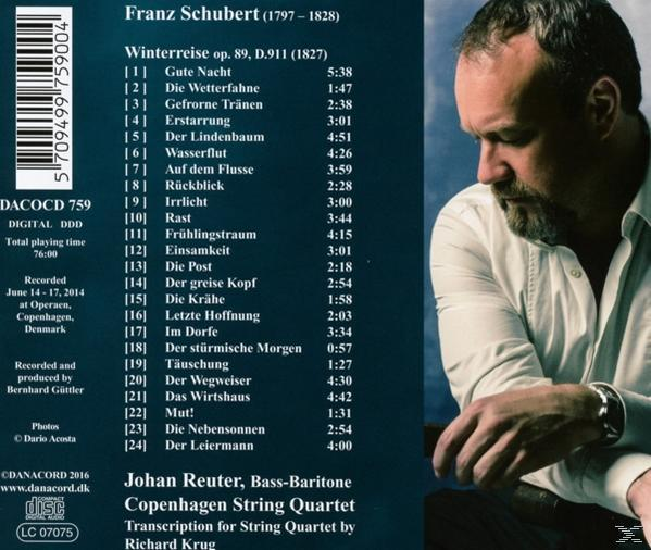 Johan/copenhagen String Quartet Reuter - Winterreise,op.89  - (CD)