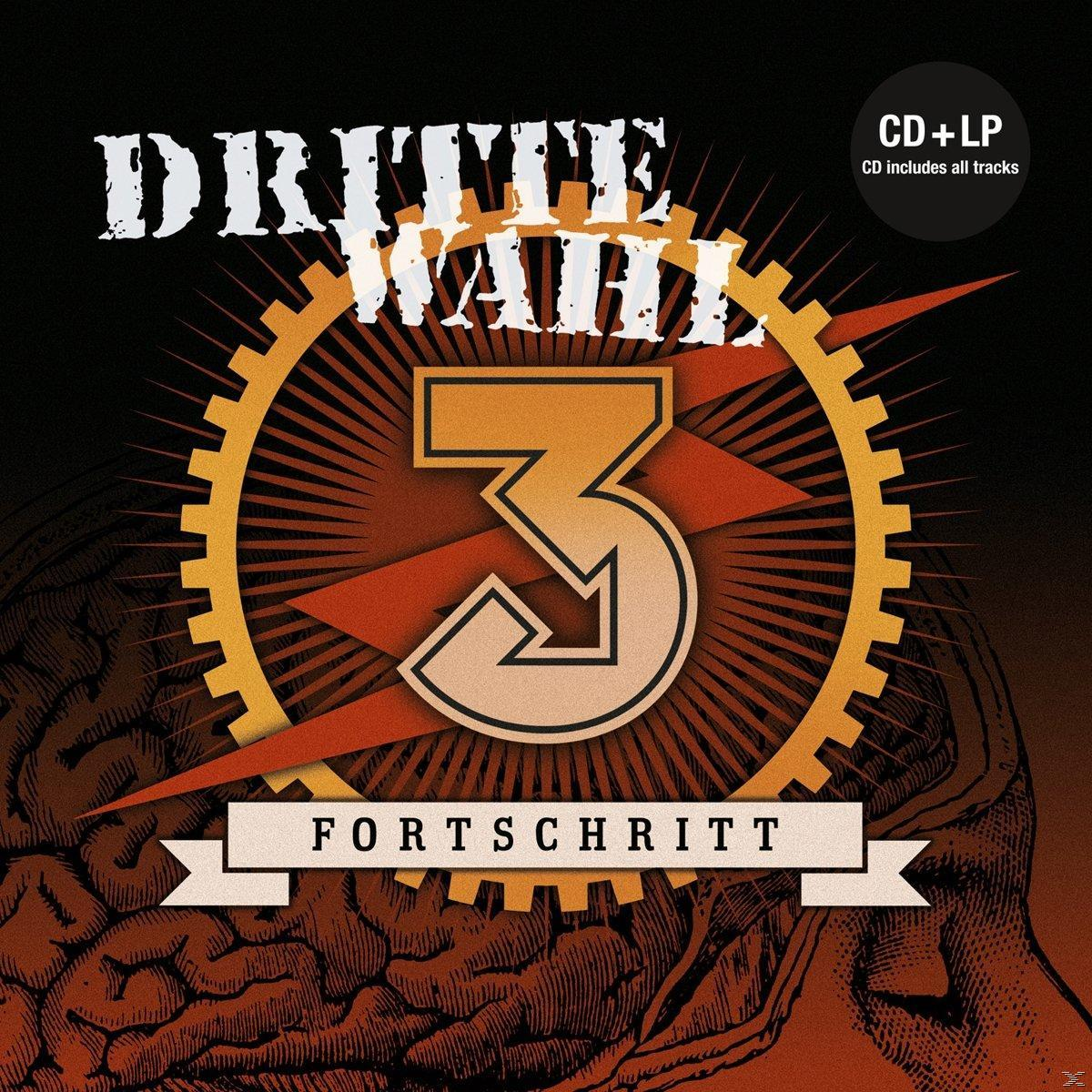 Albumcover mit fetter Zahl 3 und Bandnamen. Orange- und Brauntöne mit Gehirn-Umriss.