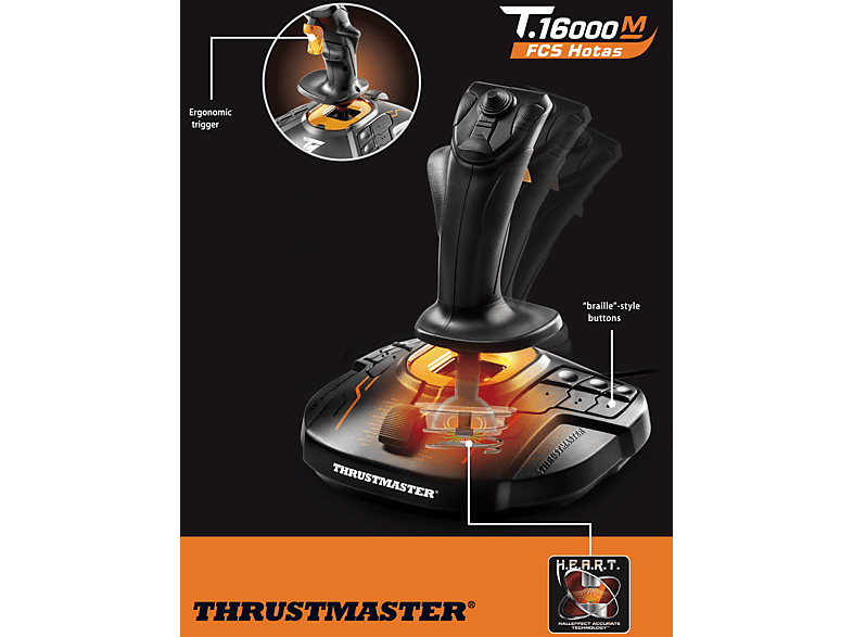 THRUSTMASTER Joystick THRUSTMASTER T16000M FCS Schwarz — Foto 4 von 5