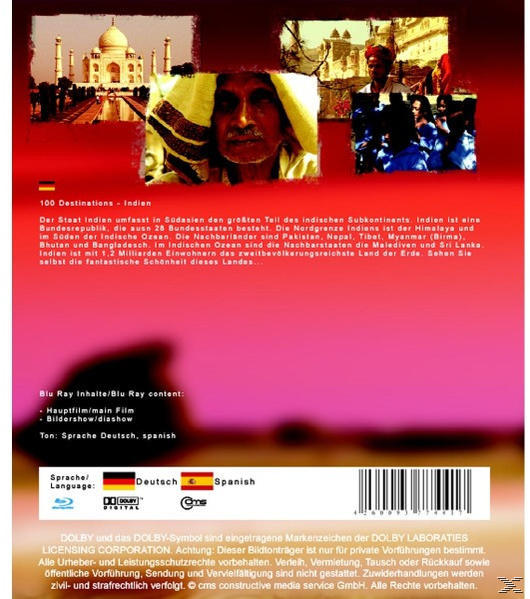 100 DESTINATIONS - INDIEN Blu-ray