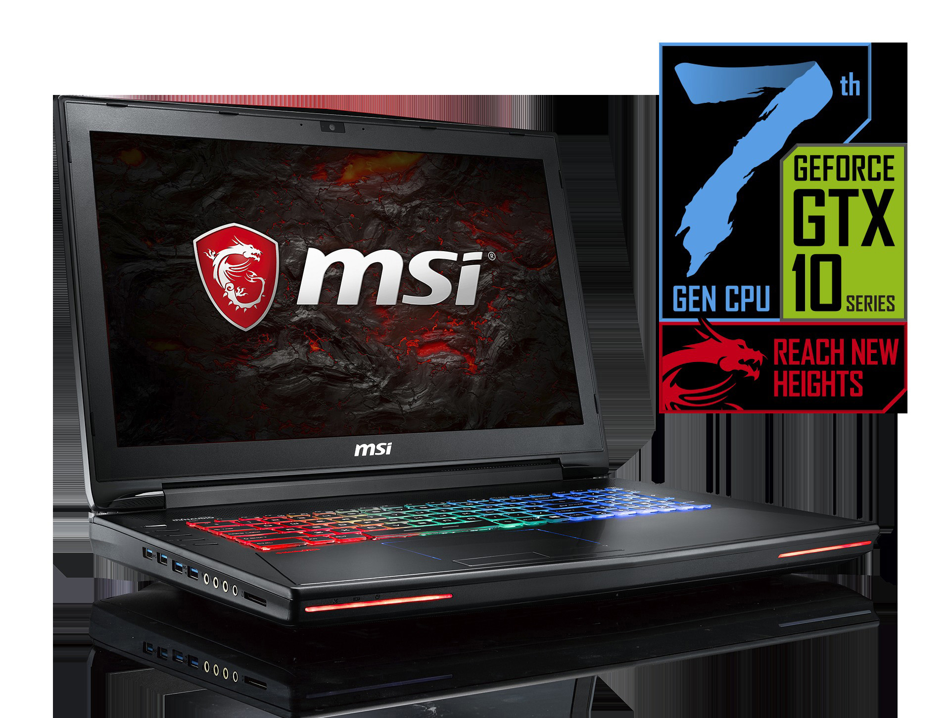 MSI GT72VR 7RE-434DE Dominator Pro - 17,3 Zoll - Intel® Core™ i7 i7-7700HQ - 16 GB - 256 GB - NVIDIA GeForce® GTX 1070 - Windows 10 Home (64 Bit)