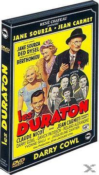 DVD-hoes: 'Les Duraton', een filmposter met meerdere mensen, heldere kleuren.