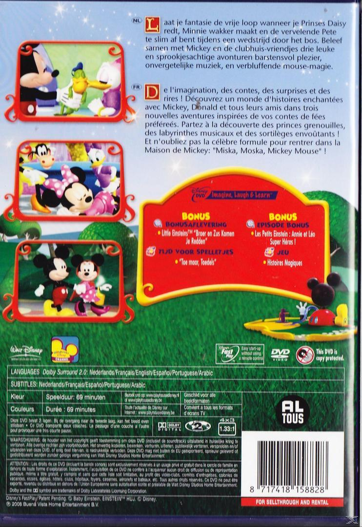 DVD-hoes: Mickey Mouse Clubhouse DVD. Toont Mickey, Minnie en vrienden. Tekst in meerdere talen.