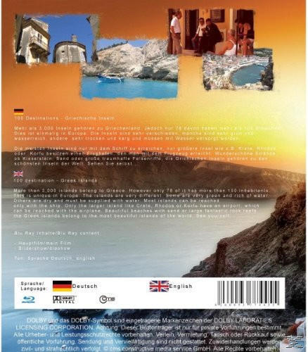 100 DESTINATIONS - GRIECHISCHE INSELN Blu-ray