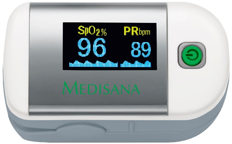 Medisana Pm 100 la saturación oxígeno sangre dedo pantalla oled y operación una sola connect mide oxigeno el ritmo pm100 79455