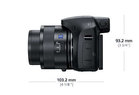 SONY Cyber-shot DSC-HX350 Zeiss Bridgekamera Schwarz, 50x opt. Zoom, TFT-LCD, Xtra Fine