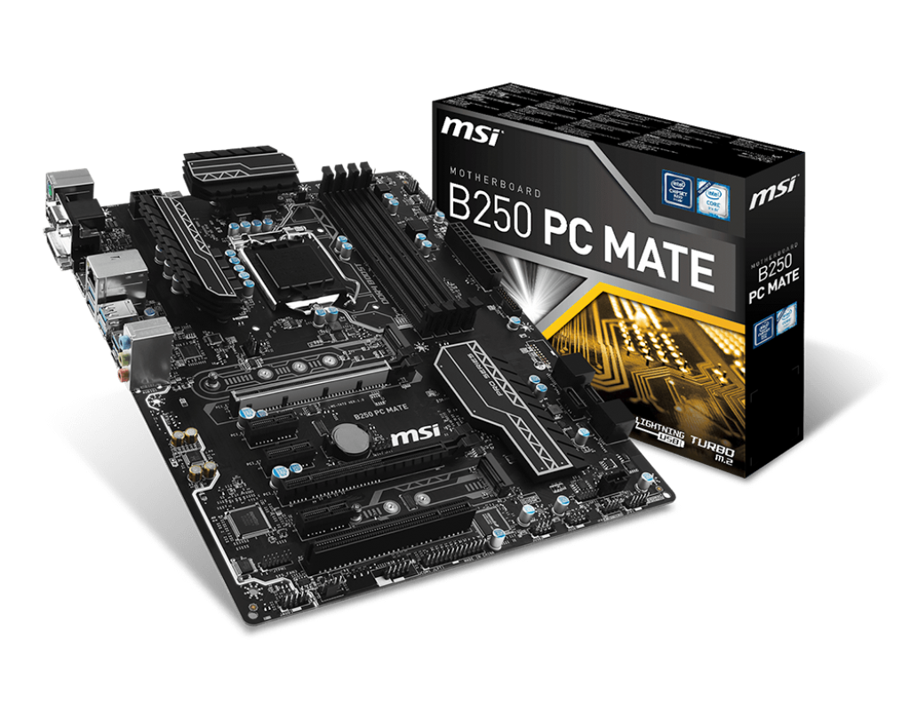 INTEL Core® i5-7400 + MSI B250 PC Mate + HyperX Fury 8GB DDR4, 2133 MHz