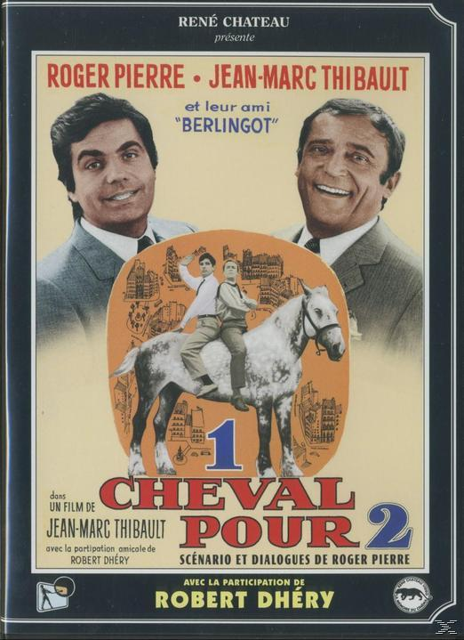 Couverture DVD avec deux hommes en costume et un homme à cheval. Le titre est en français.