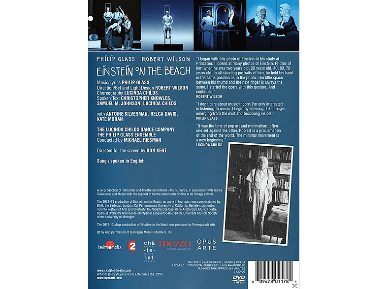 Thumbnail - Antoine Silverman, Helga Davis, Kate Moran, The Lucinda Childs Dance Company, Philip Glass Ensemble - Einstein on the Be...