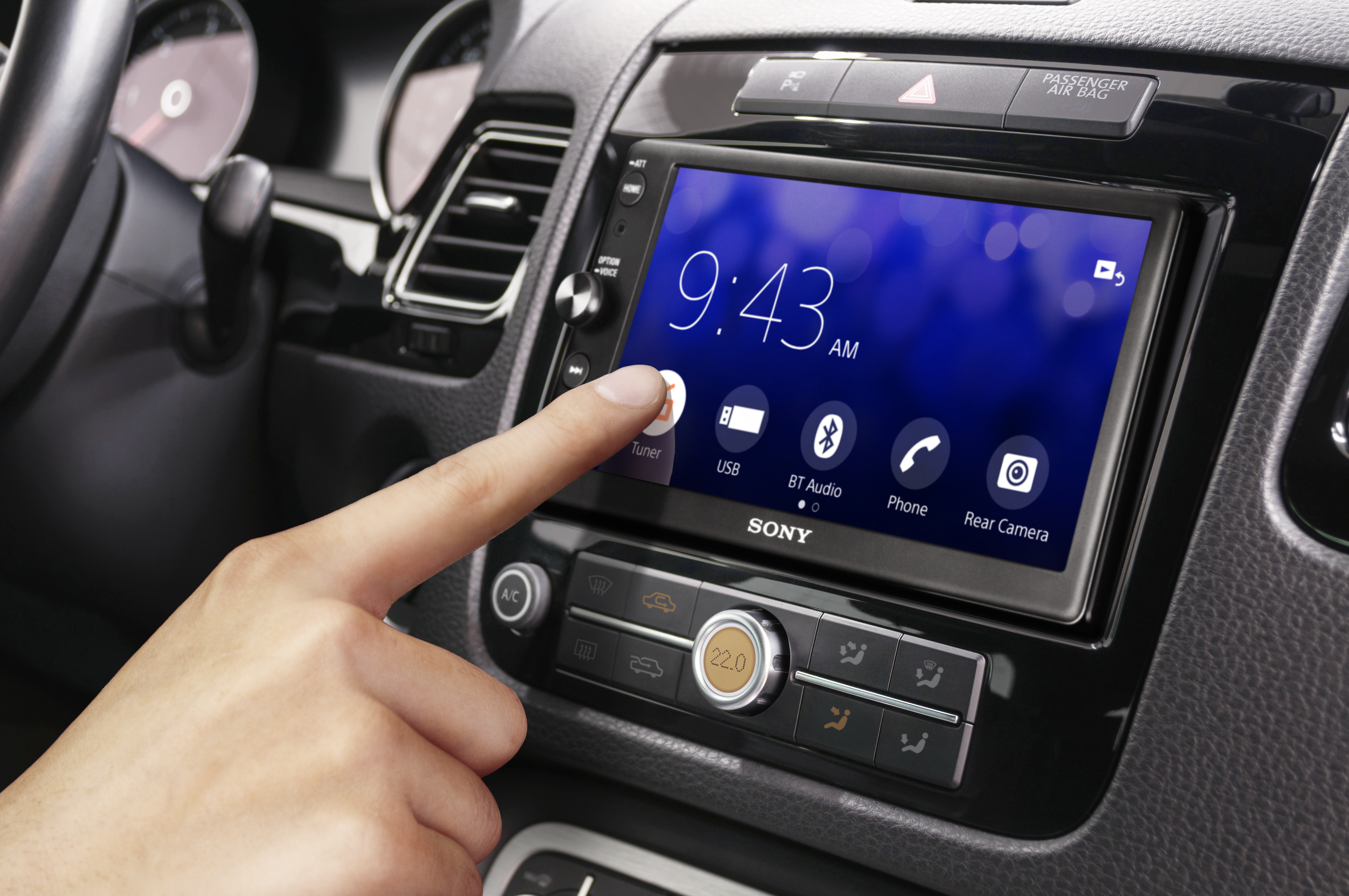 SONY XAV-AX100 Autoradio 2 DIN (Doppel-DIN), 55 Watt