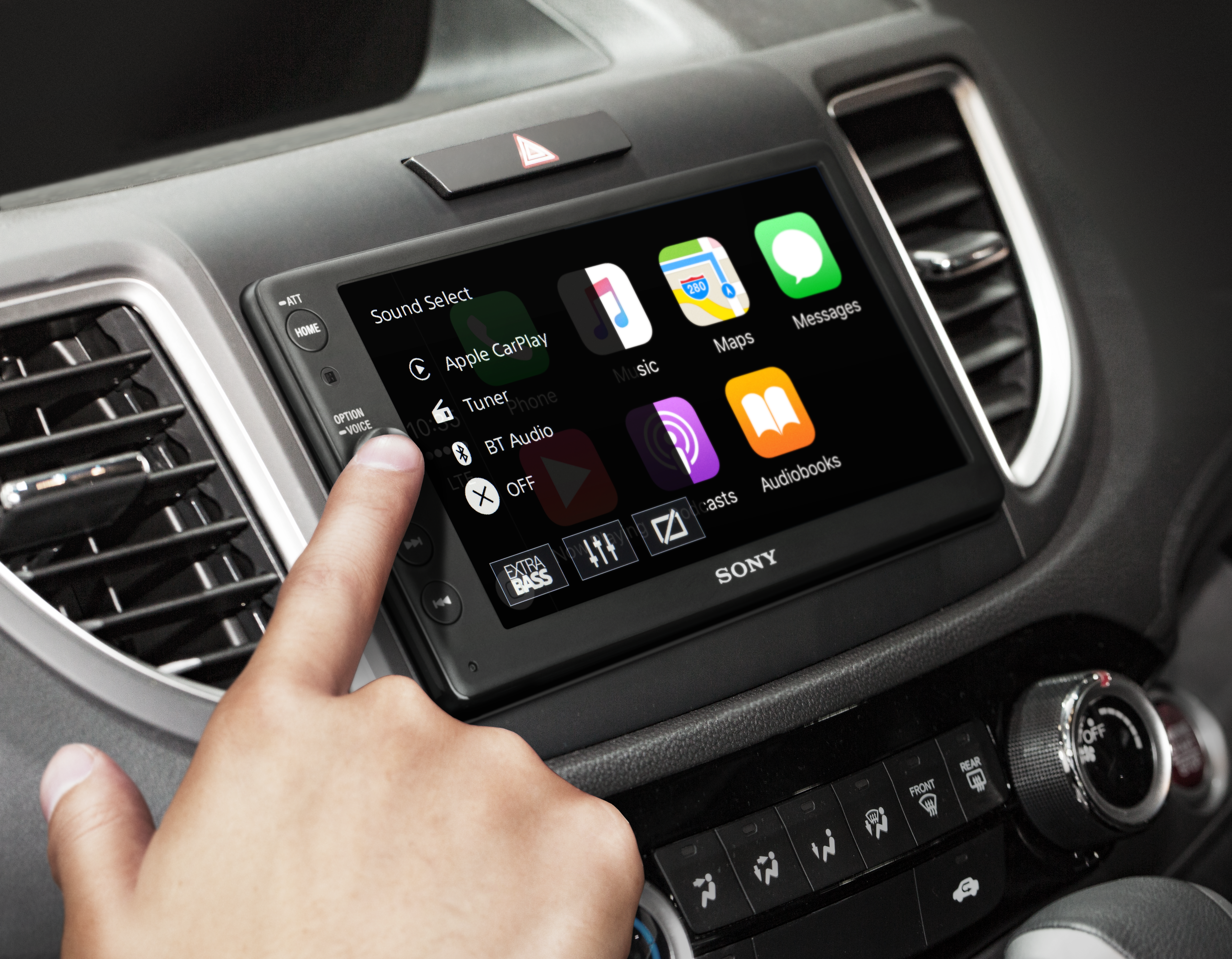 SONY XAV-AX100 Autoradio 2 DIN (Doppel-DIN), 55 Watt