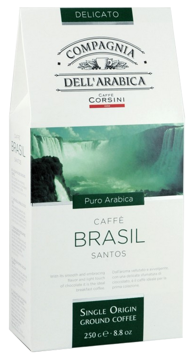 COMPAGNIA DELL' ARABICA DBA003 BRASIL SANTOS őrölt kávé, 250g