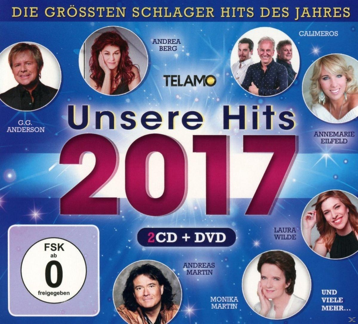 VARIOUS - Unsere Hits 2017  - (CD + DVD Video)