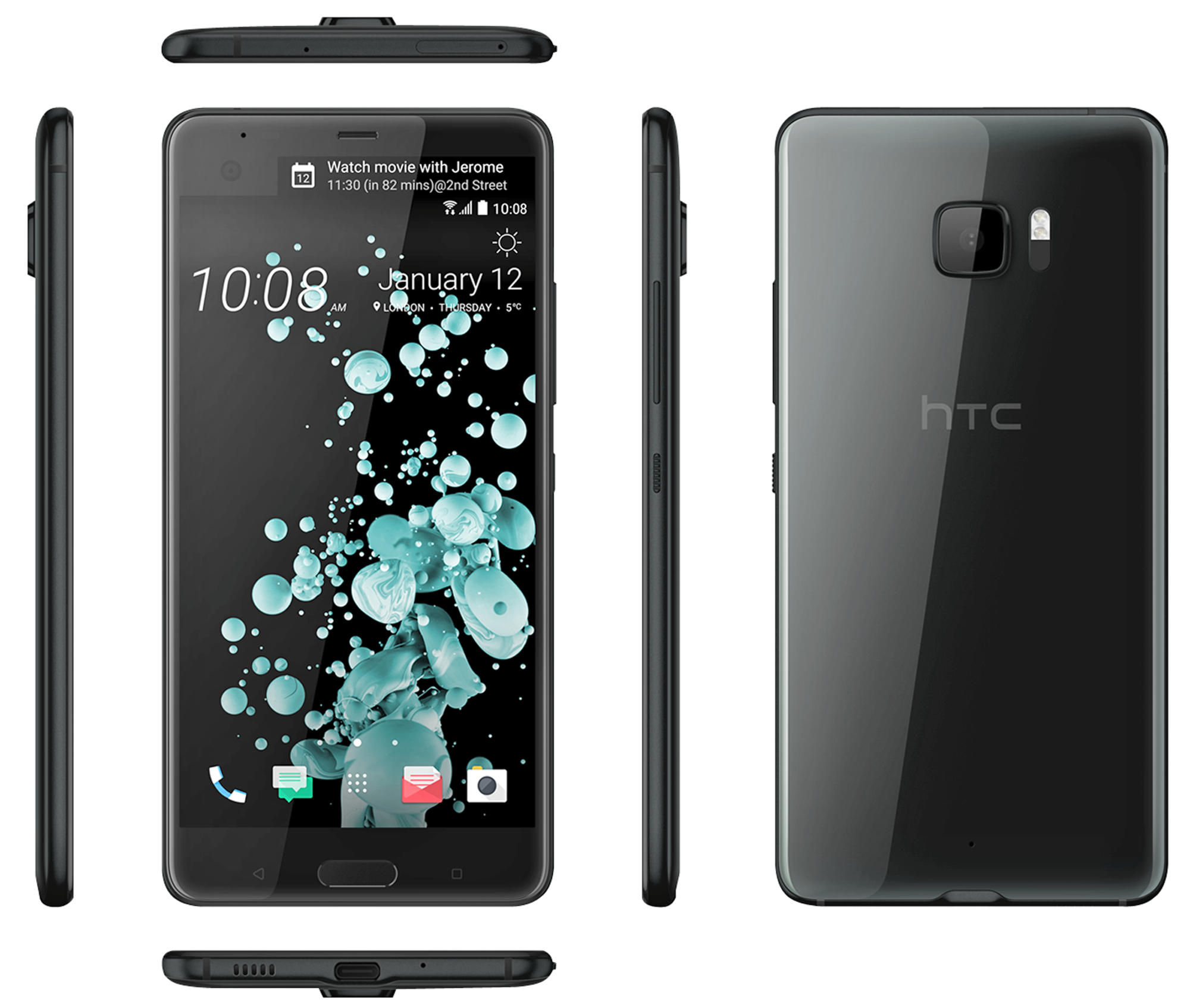 HTC U Ultra 64 GB Brilliant Black