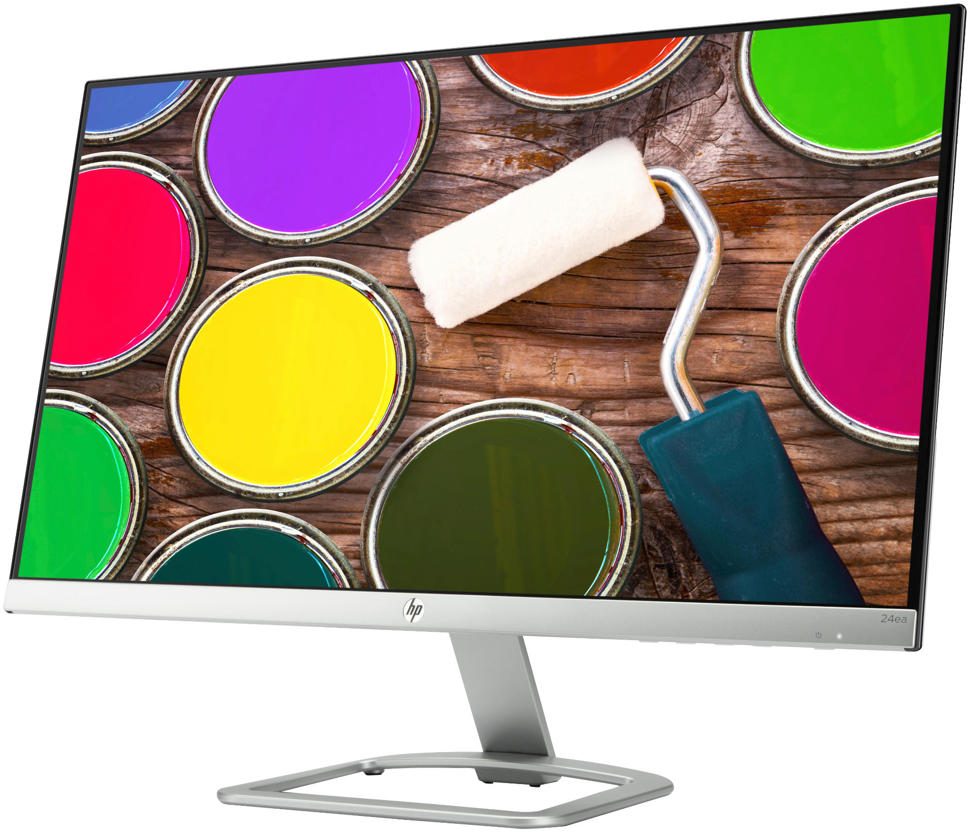 Monitor - HP 24ea, 23,8" Full HD, IPS, 1920x1080, LCD, HDMI, Plata