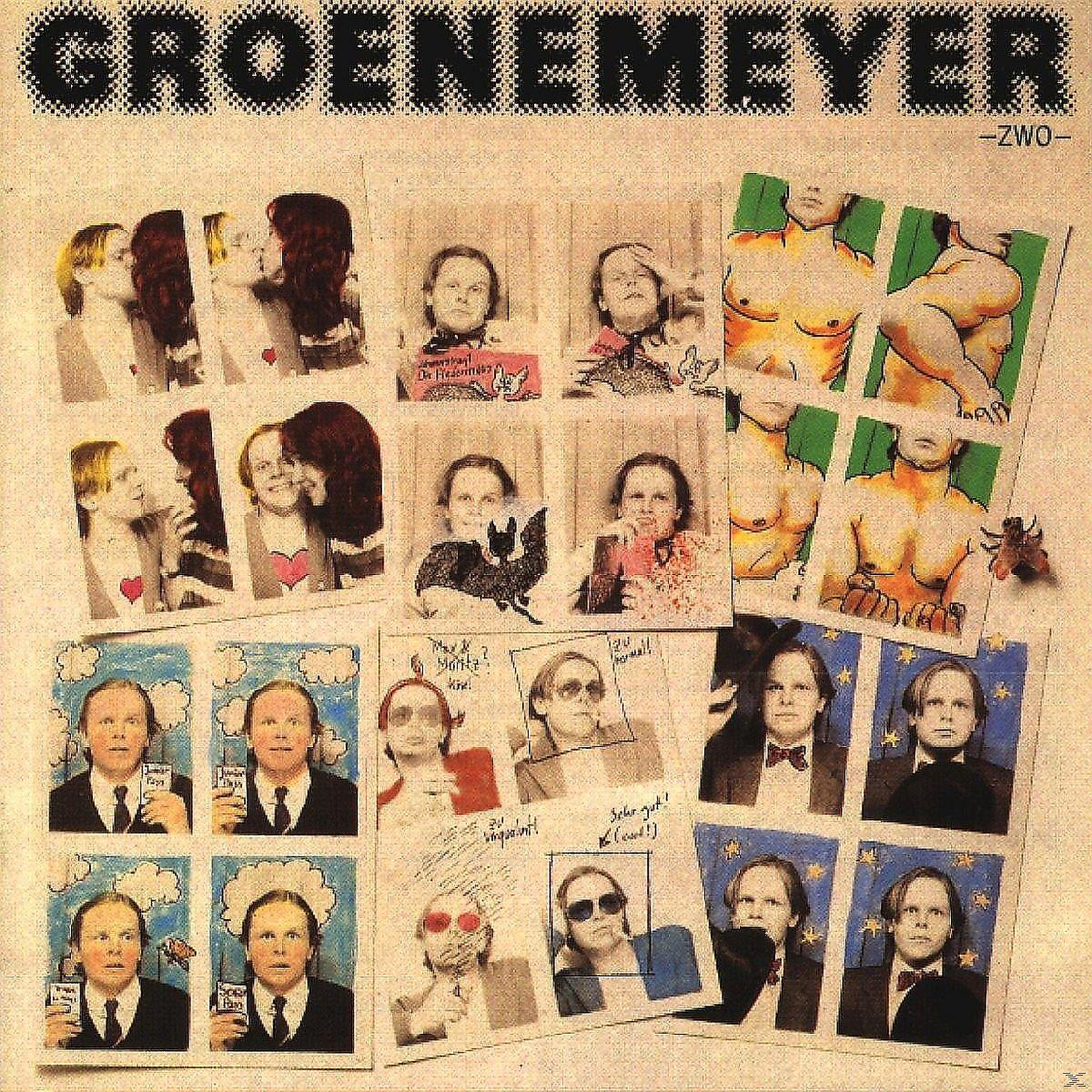 Albumcover mit mehreren Fotos eines Mannes, verschiedene Posen, mit 'Groenemeyer'-Text.