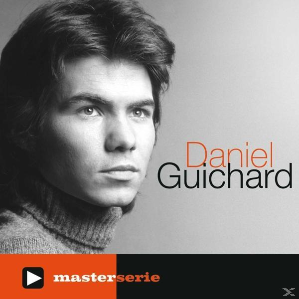 Daniel Guichard albumhoes. Portret van een man, oranje tekst op grijs.