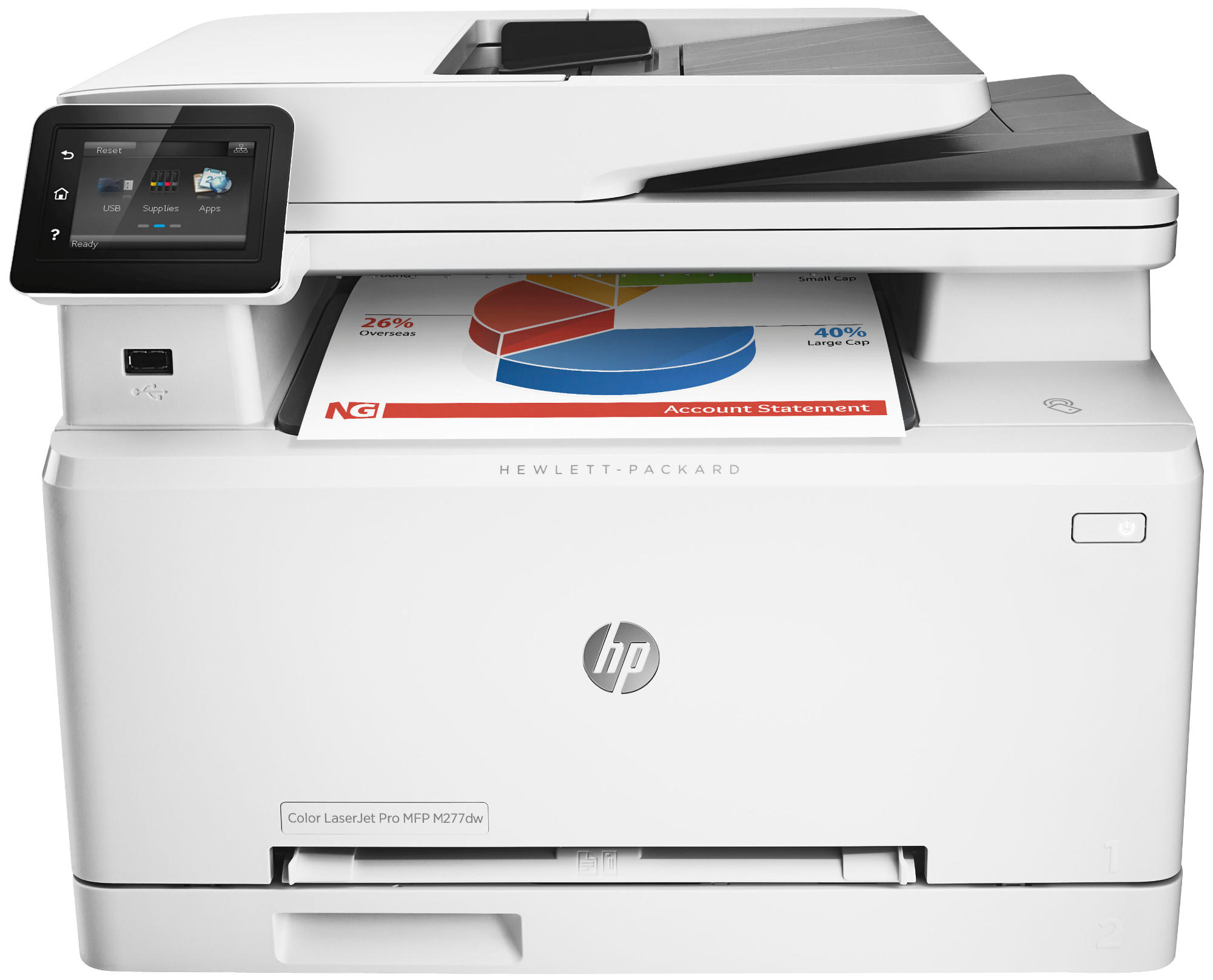 Impresora Multifunción Láser - HP LaserJet Pro M277dw, NFC y WiFi