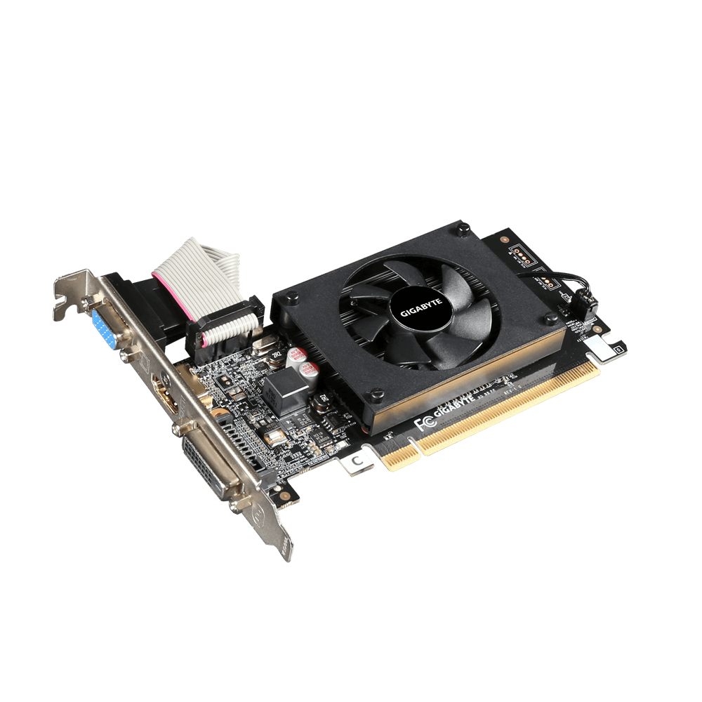 GIGABYTE Nvidia GeForce GT 710 2GB 64Bit DD3 PCI-E 2.0 Ekran Kartı GV-N710D3-2GL