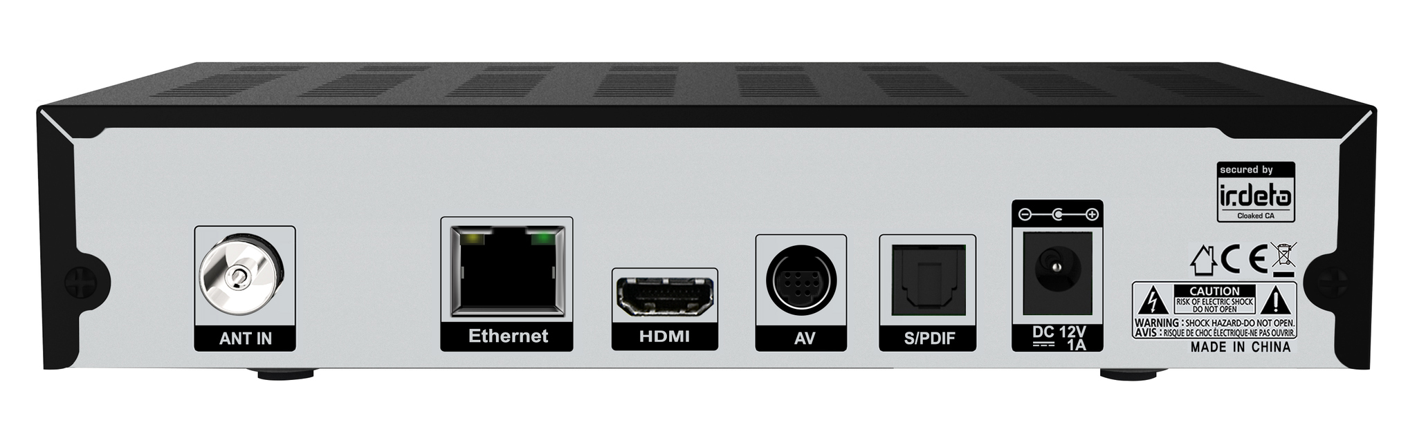 VANTAGE VT-93 T-HD IR Receiver (PVR-Funktion, DVB-T2 HD, Schwarz)