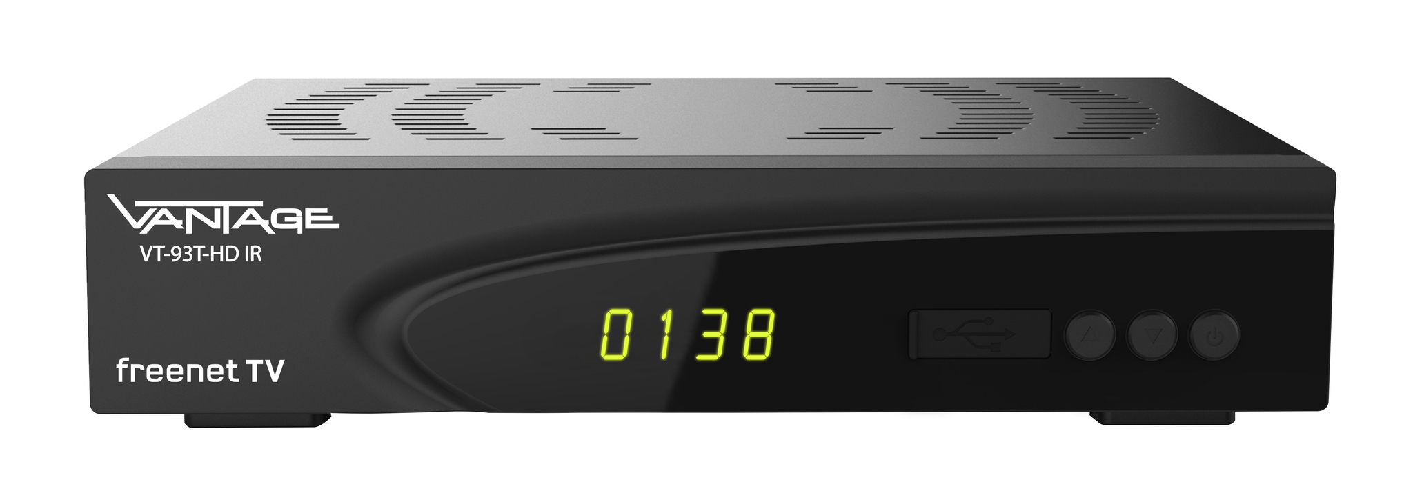 VANTAGE VT-93 T-HD IR Receiver (PVR-Funktion, DVB-T2 HD, Schwarz)