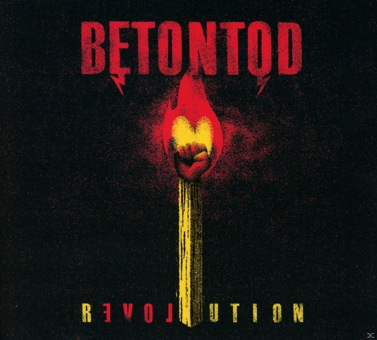 Albumcover für Betontods Revolution. Ein Streichholz mit brennendem Kopf.
