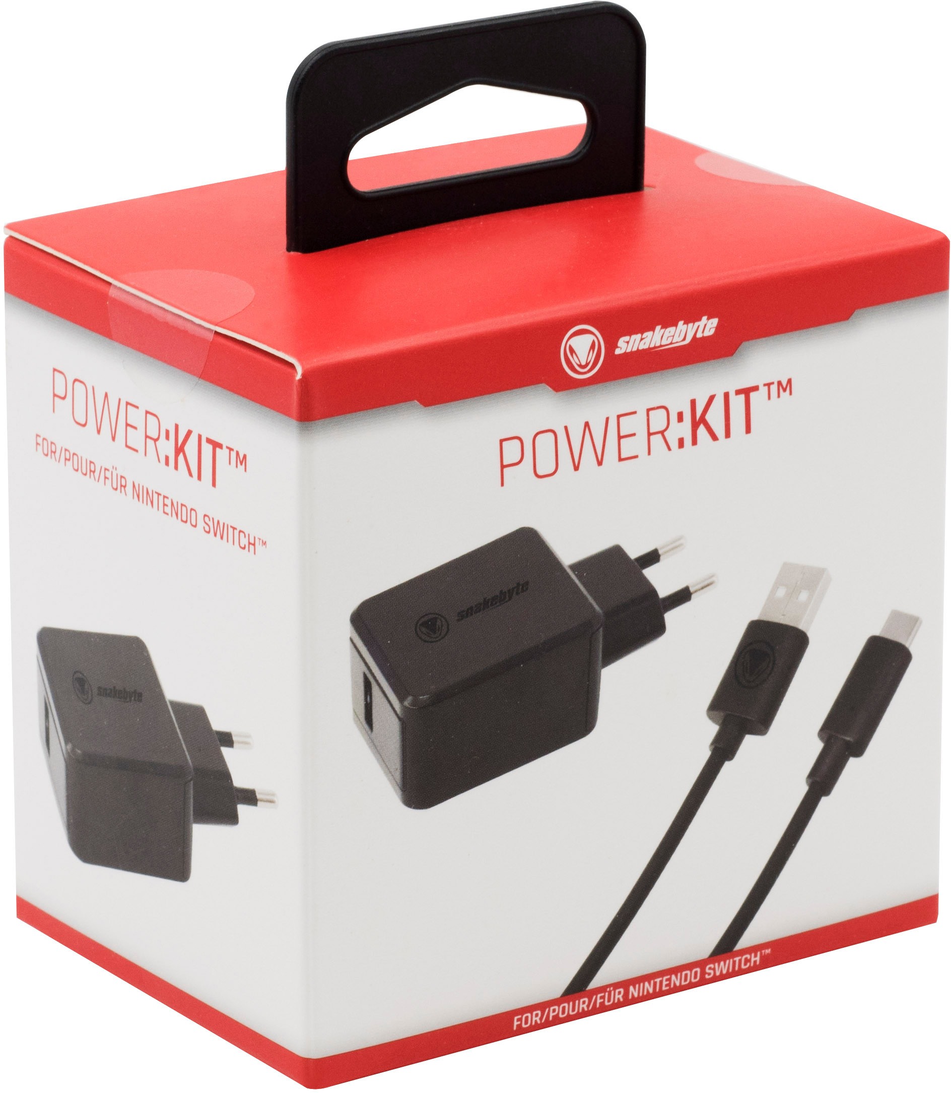 SNAKEBYTE Power:Kit™ Netzteil & Ladekabel - Switch Tablet kompatibel, Schwarz