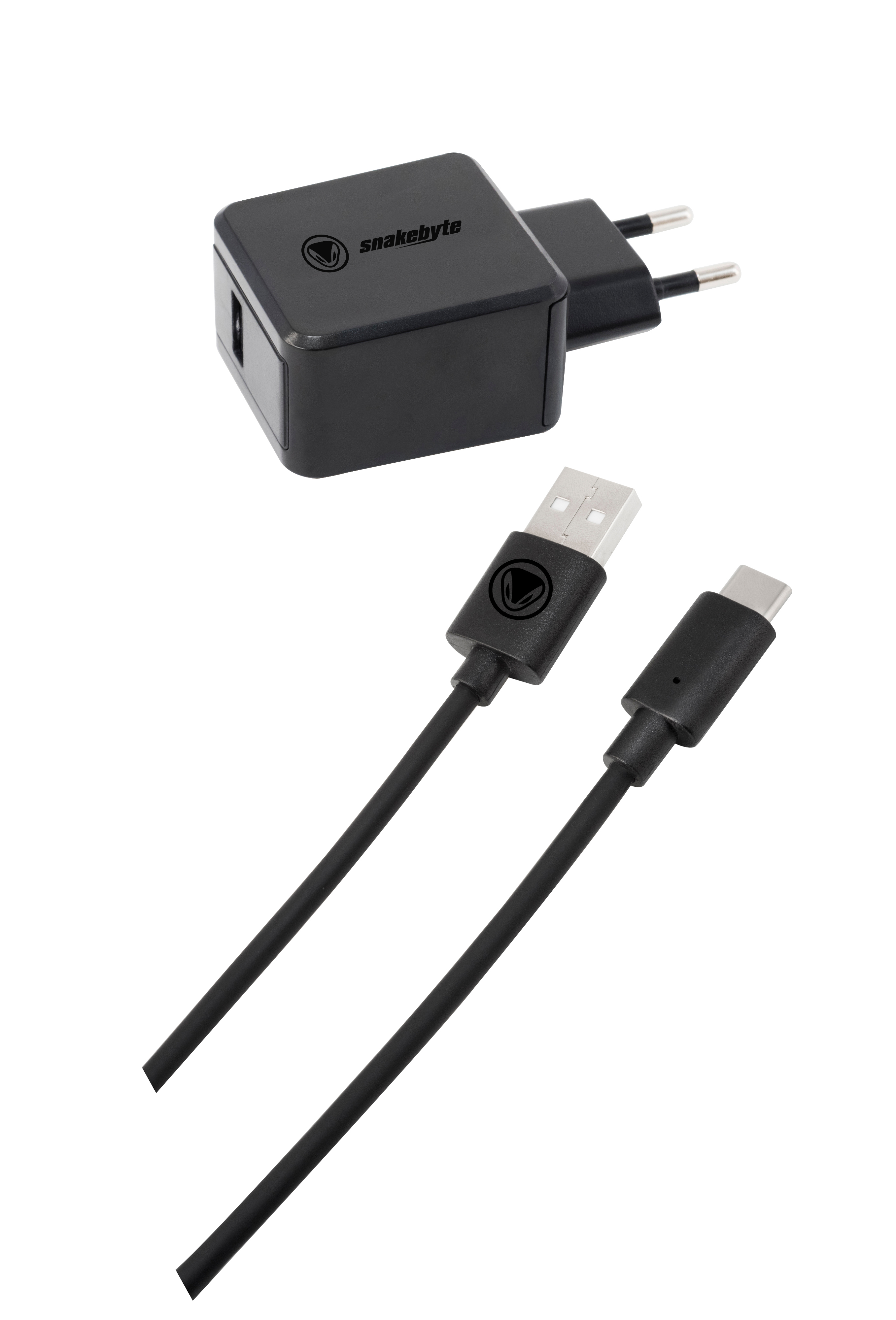 SNAKEBYTE Power:Kit™ Netzteil & Ladekabel - Switch Tablet kompatibel, Schwarz