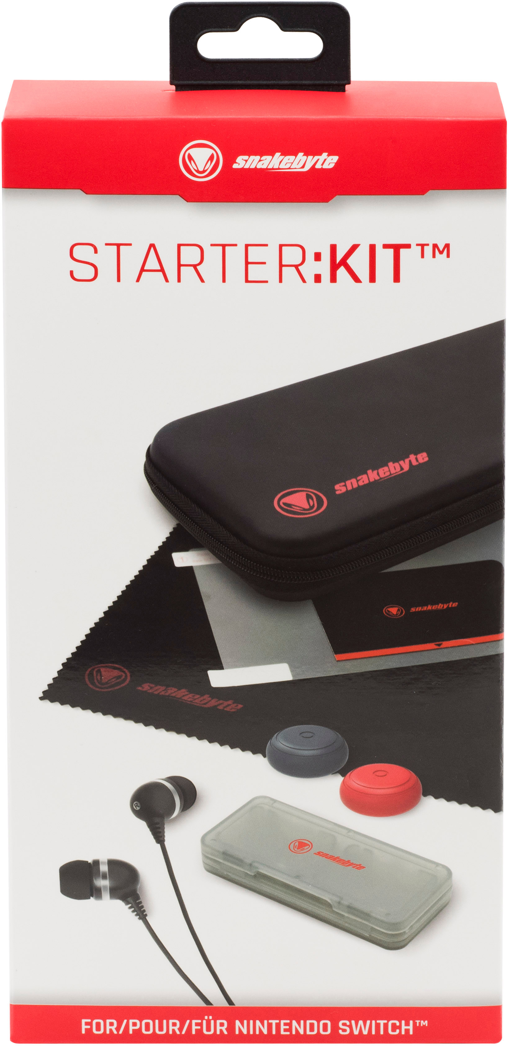 SNAKEBYTE Starter:Kit™ Zubehörset, Schwarz/Rot