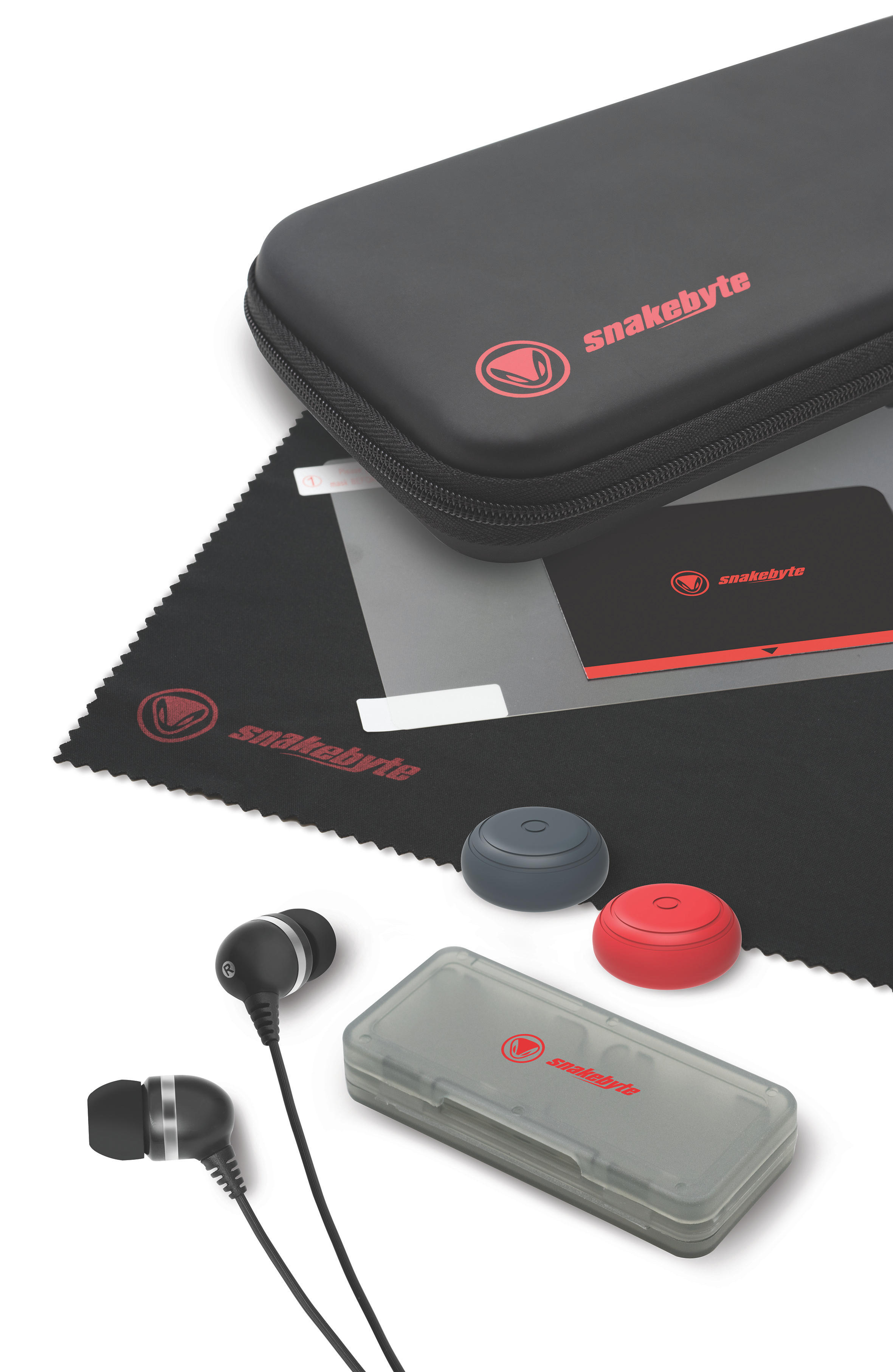 SNAKEBYTE Starter:Kit™ Zubehörset, Schwarz/Rot