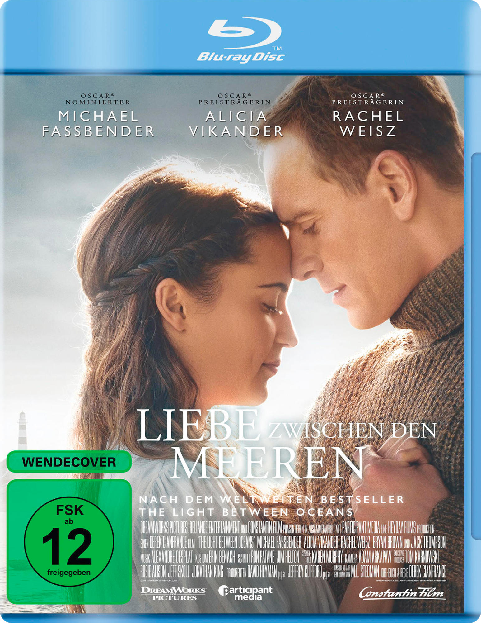 Filmcover: Michael Fassbender und Alicia Vikander auf einer Blu-ray-Hülle.