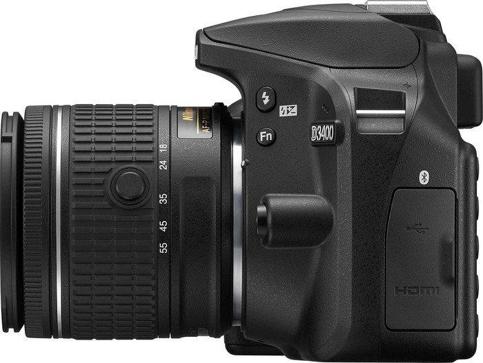 NIKON D3400 + AF-P 18-55 mm VR Kit Lens Dijital SLR Fotoğraf