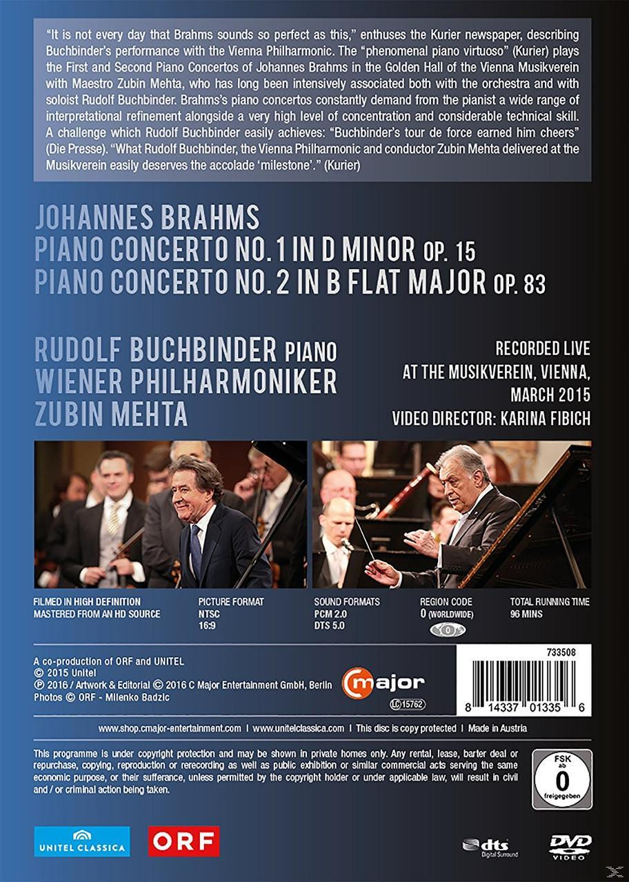 Rudolf Buchbinder, Wiener Phliharmoniker - Klavierkonzerte 1+2  - (DVD)