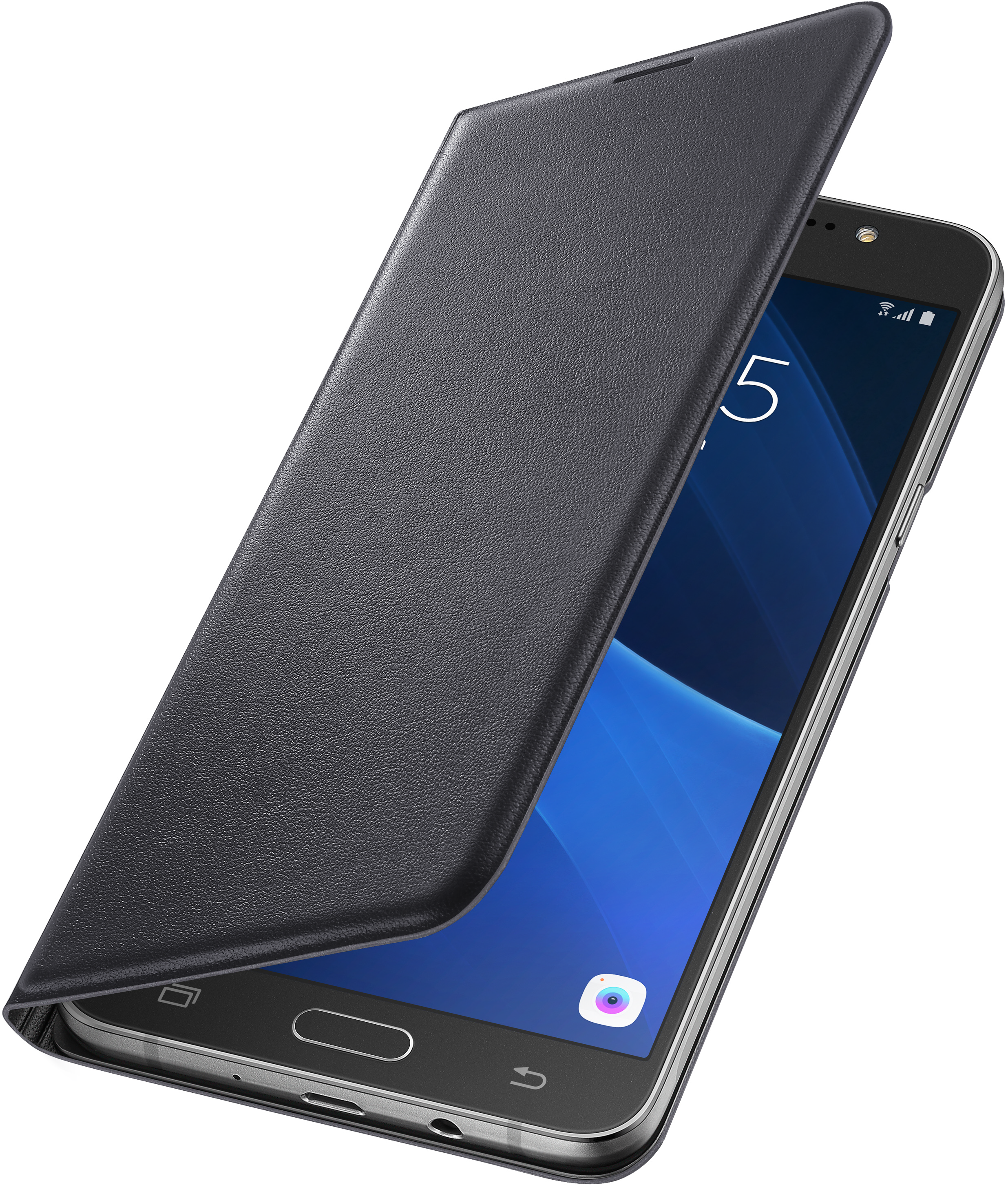 SAMSUNG EF-WJ710, Bookcover, Samsung, Galaxy J7 (2016), Schwarz