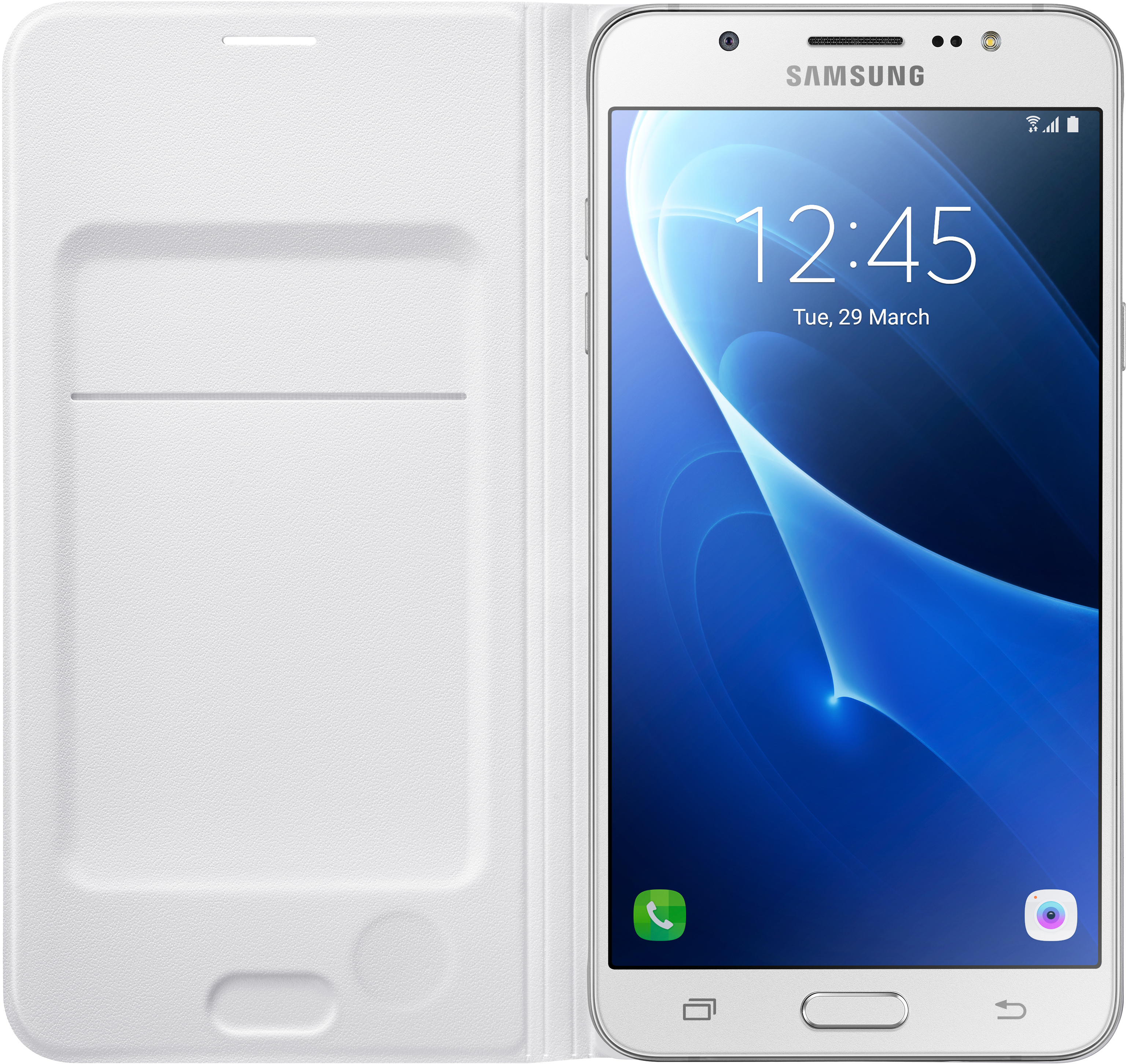SAMSUNG EF-WJ710, Bookcover, Samsung, Galaxy J7 (2016), Weiß