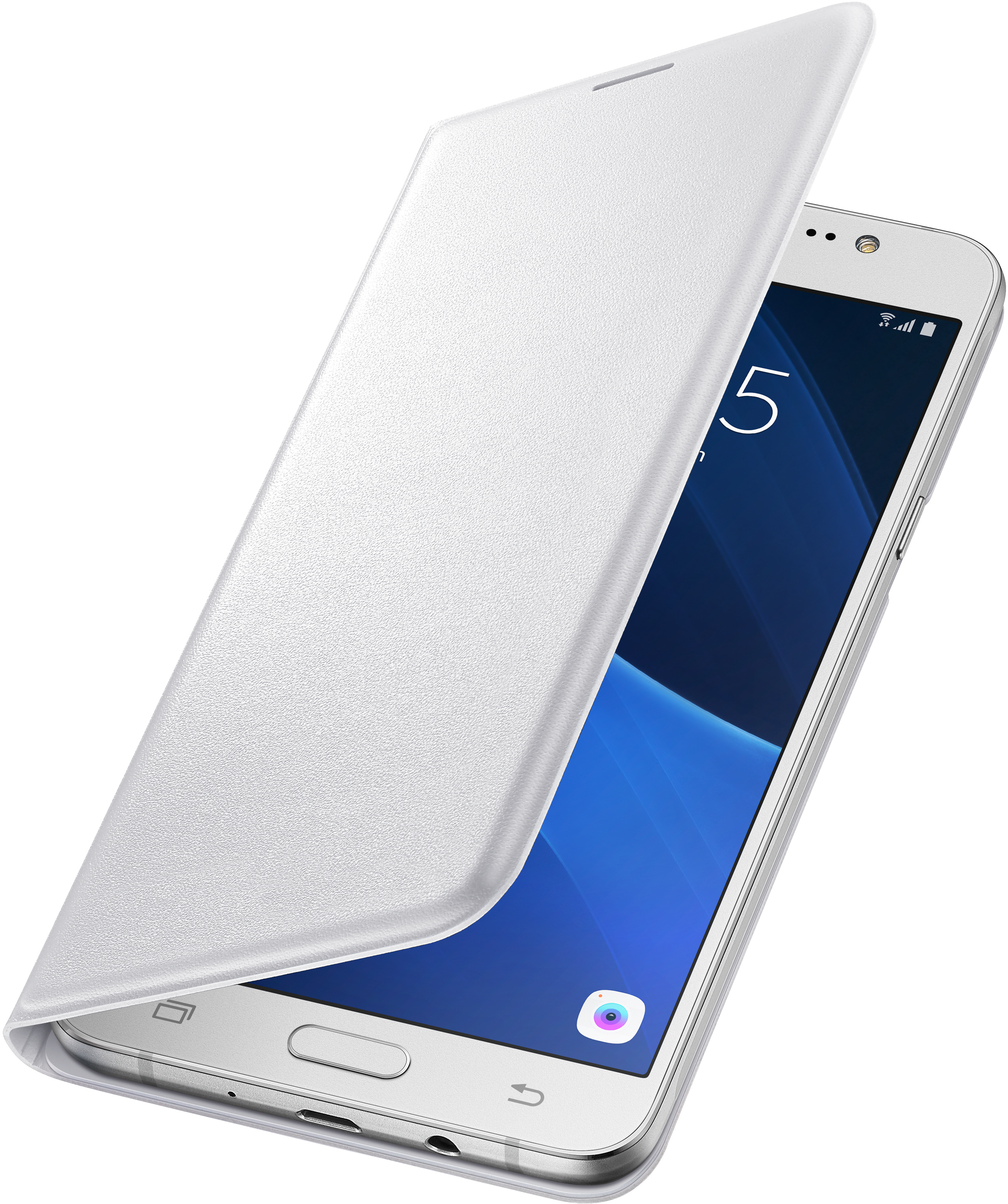 SAMSUNG EF-WJ710, Bookcover, Samsung, Galaxy J7 (2016), Weiß