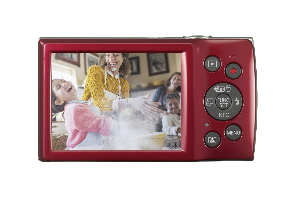 CANON IXUS 185 Digitalkamera Rot, 8fach opt. Zoom, LCD (TFT)