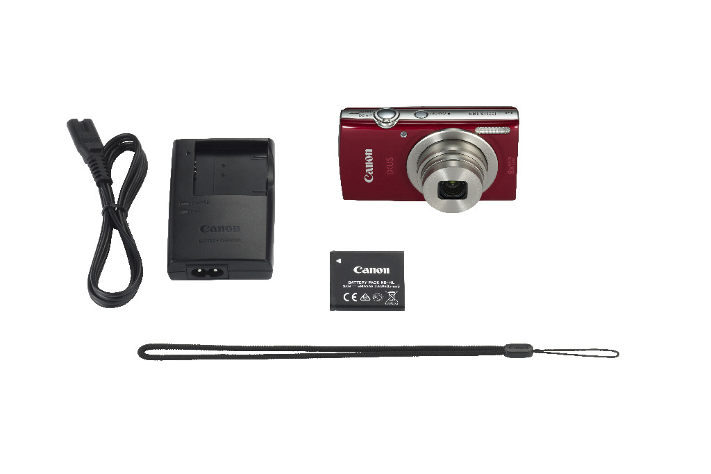 CANON IXUS 185 Digitalkamera Rot, 8fach opt. Zoom, LCD (TFT)