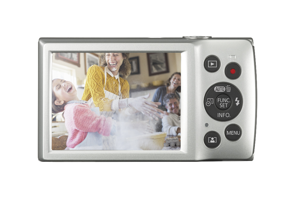 CANON IXUS 185 Digitalkamera Silber, 8fach opt. Zoom, LCD (TFT)