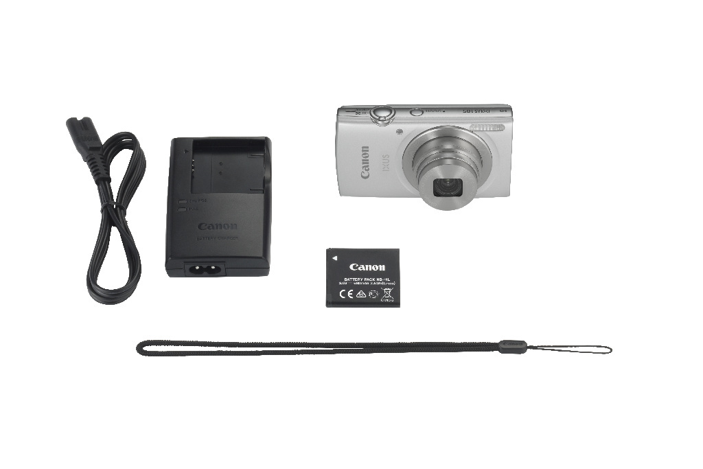 CANON IXUS 185 Digitalkamera Silber, 8fach opt. Zoom, LCD (TFT)