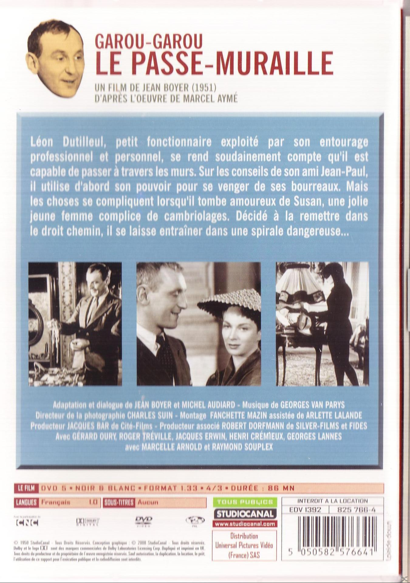 Achterkant van een dvd-hoesje. Er zijn verschillende zwart-wit foto's aanwezig. Tekst in het Frans.