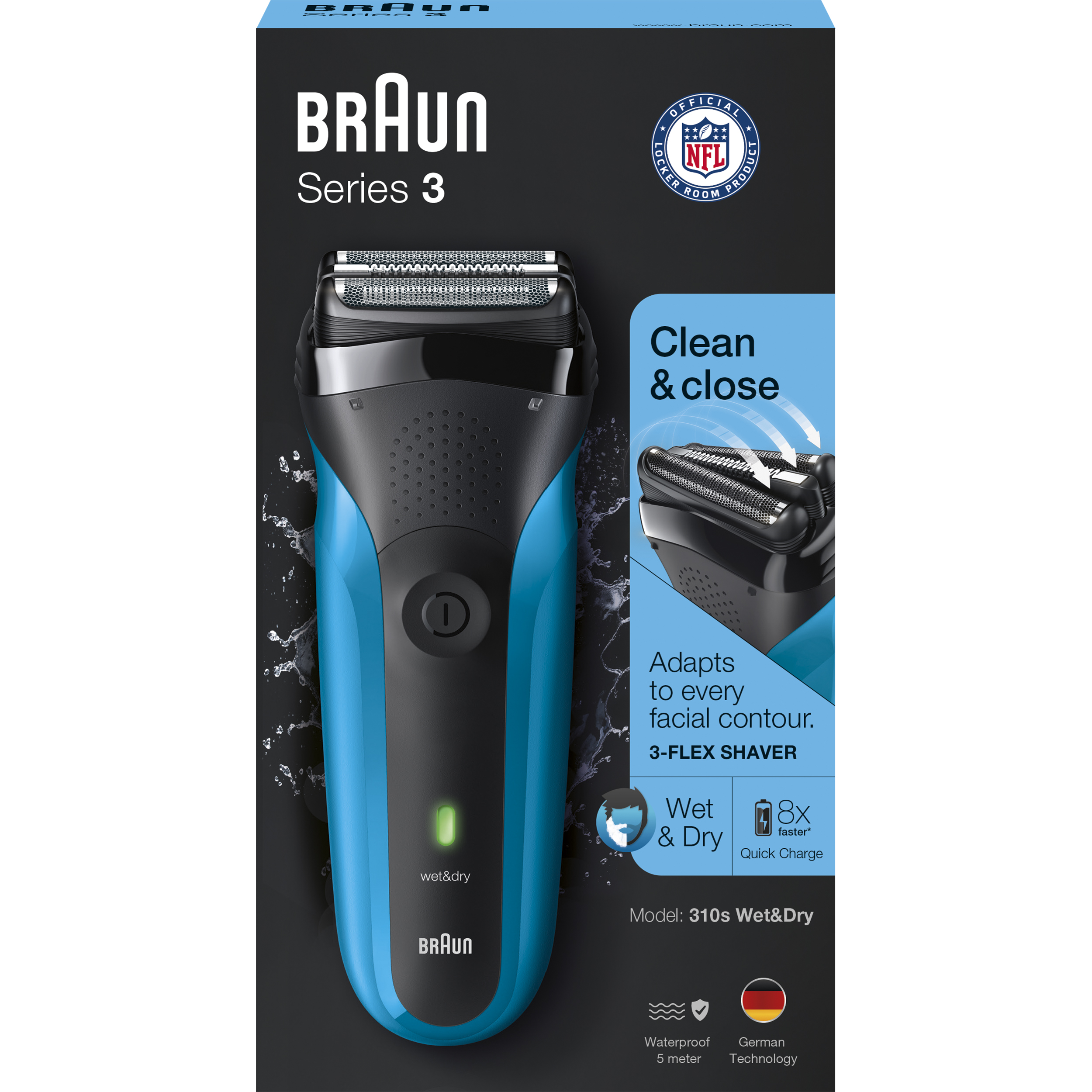 BRAUN Series 3-310S WD férfi borotva