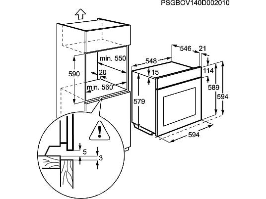 AEG Four multifonction SteamBake A (BES351110M)