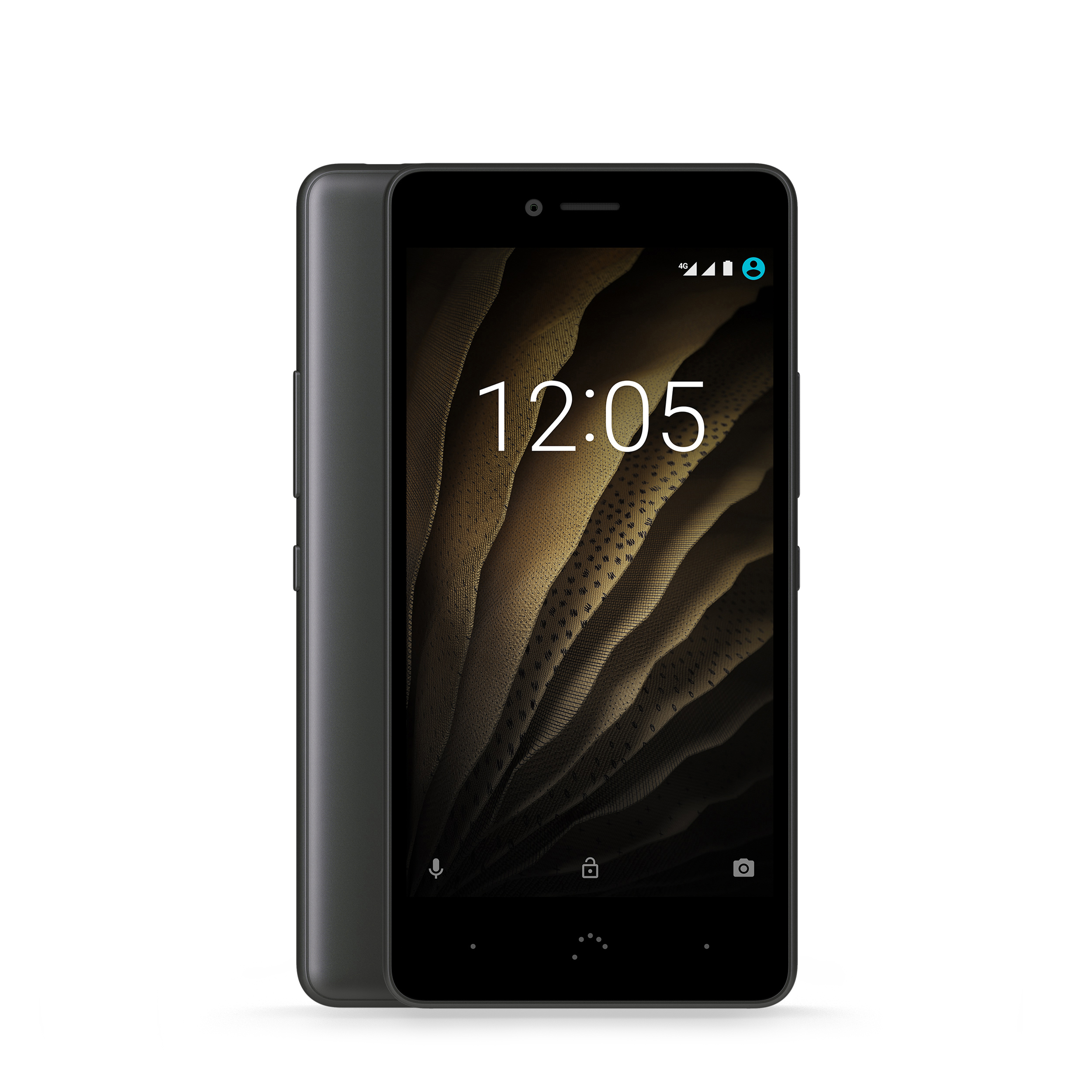 BQ Aquaris U  16 GB Schwarz/Graphit Dual SIM