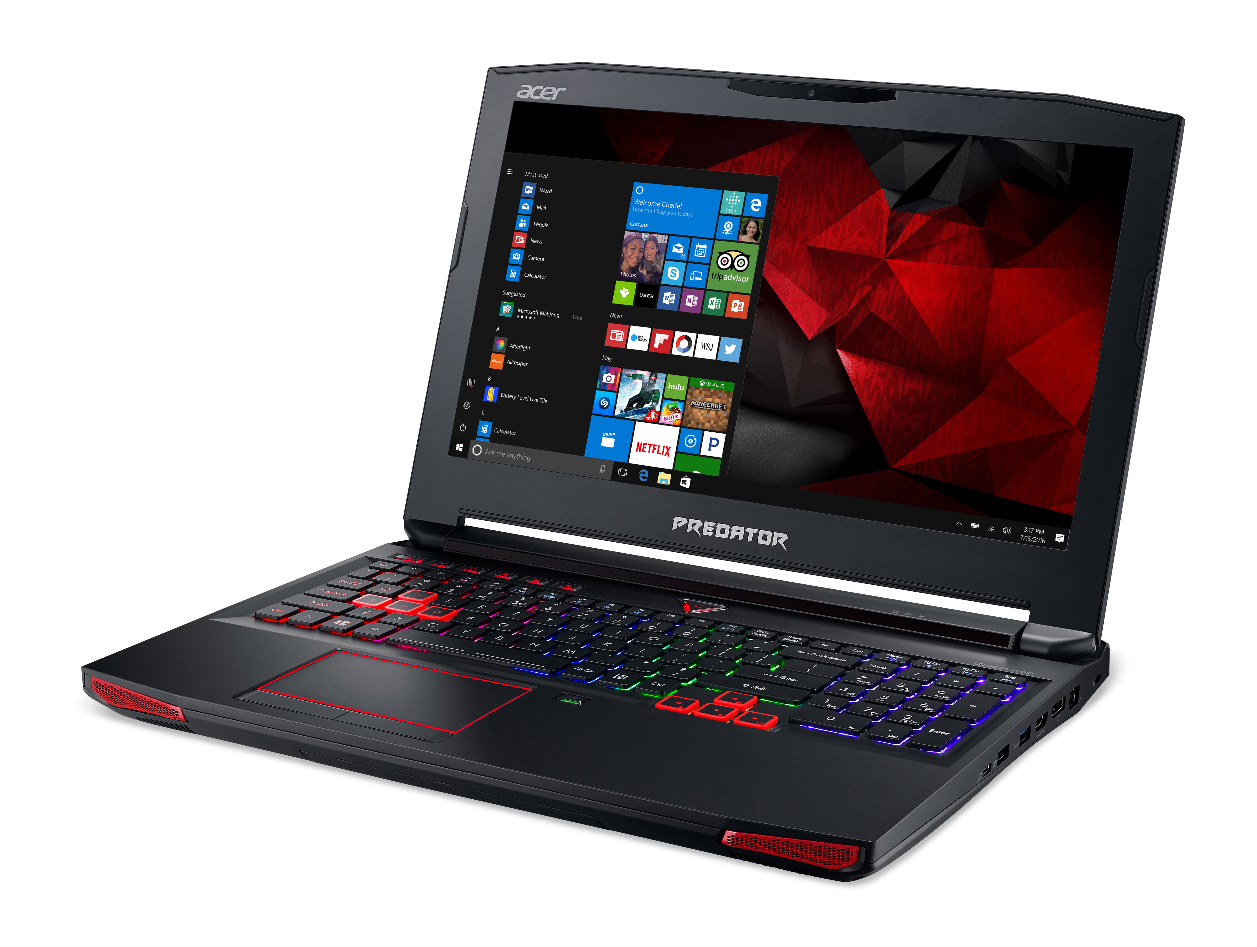 ACER Predator 15 (G9-593-751X) - 15,6 Zoll - Intel® Core™ i7 i7-7700HQ - 16 GB - 256 GB - NVIDIA GeForce® GTX 1070 - Windows 10 Home (64 Bit)