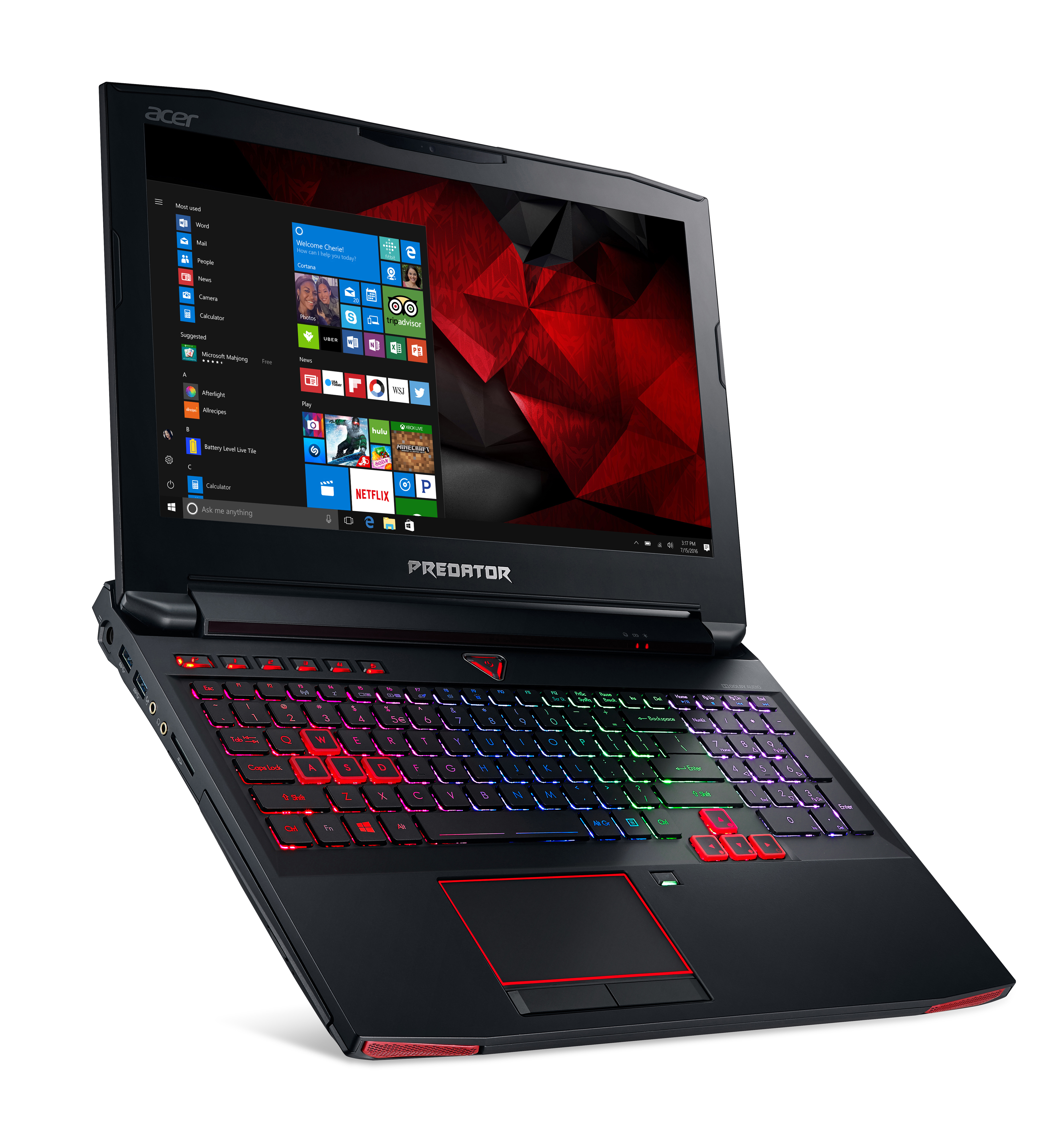 ACER Predator 15 (G9-593-751X) - 15,6 Zoll - Intel® Core™ i7 i7-7700HQ - 16 GB - 256 GB - NVIDIA GeForce® GTX 1070 - Windows 10 Home (64 Bit)