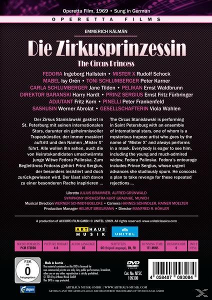 Ingeborg Hallenstein, Rudolf Schock - Die Zirkusprinzessin  - (DVD)