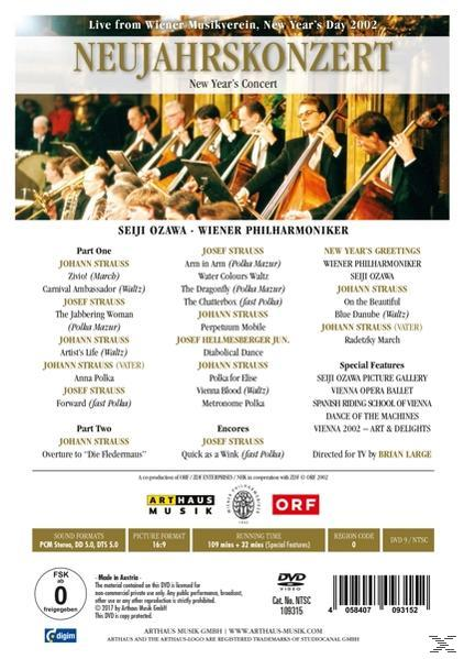 2002 Staatsoper, Wiener Neujahrskonzert Der - (DVD) Wiener Ballett Philharmoniker -