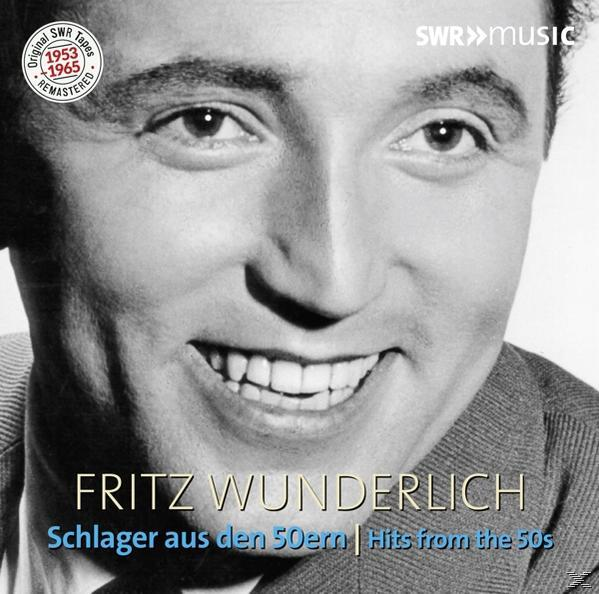 Schwarz-Weiß-Bild von Fritz Wunderlich, lächelnd. Text sagt 'Fritz Wunderlich'.